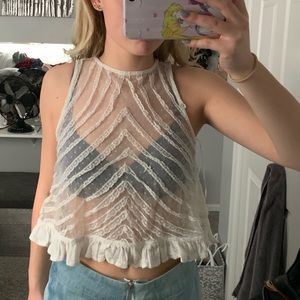 Free people lace tank top